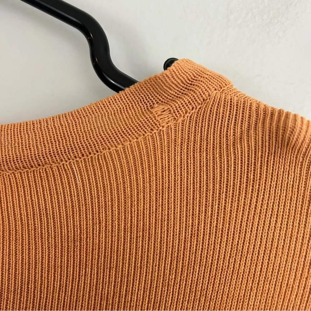 Max Mara  Sherbert Orange Button Down Cardigan Top Size Medium - Image 10