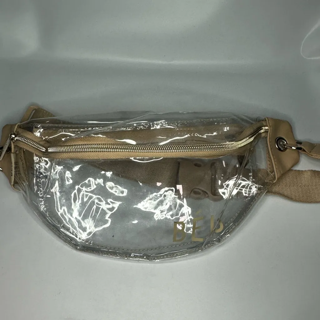 Beis Clear Fanny Pack Stadium Bum Bag See Through Bag Tan Details - Image 4