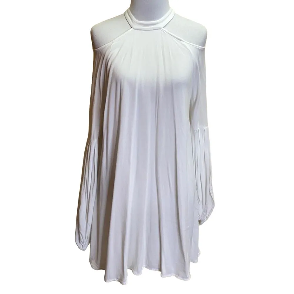 Free People Rayon Drift Away Blouse / Dress in Ivory Size Small - Image 2