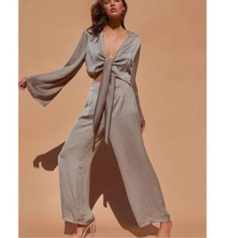 SNDYS x Revolve Olive Green Jumpsuit(Size 6) Green - Image 5