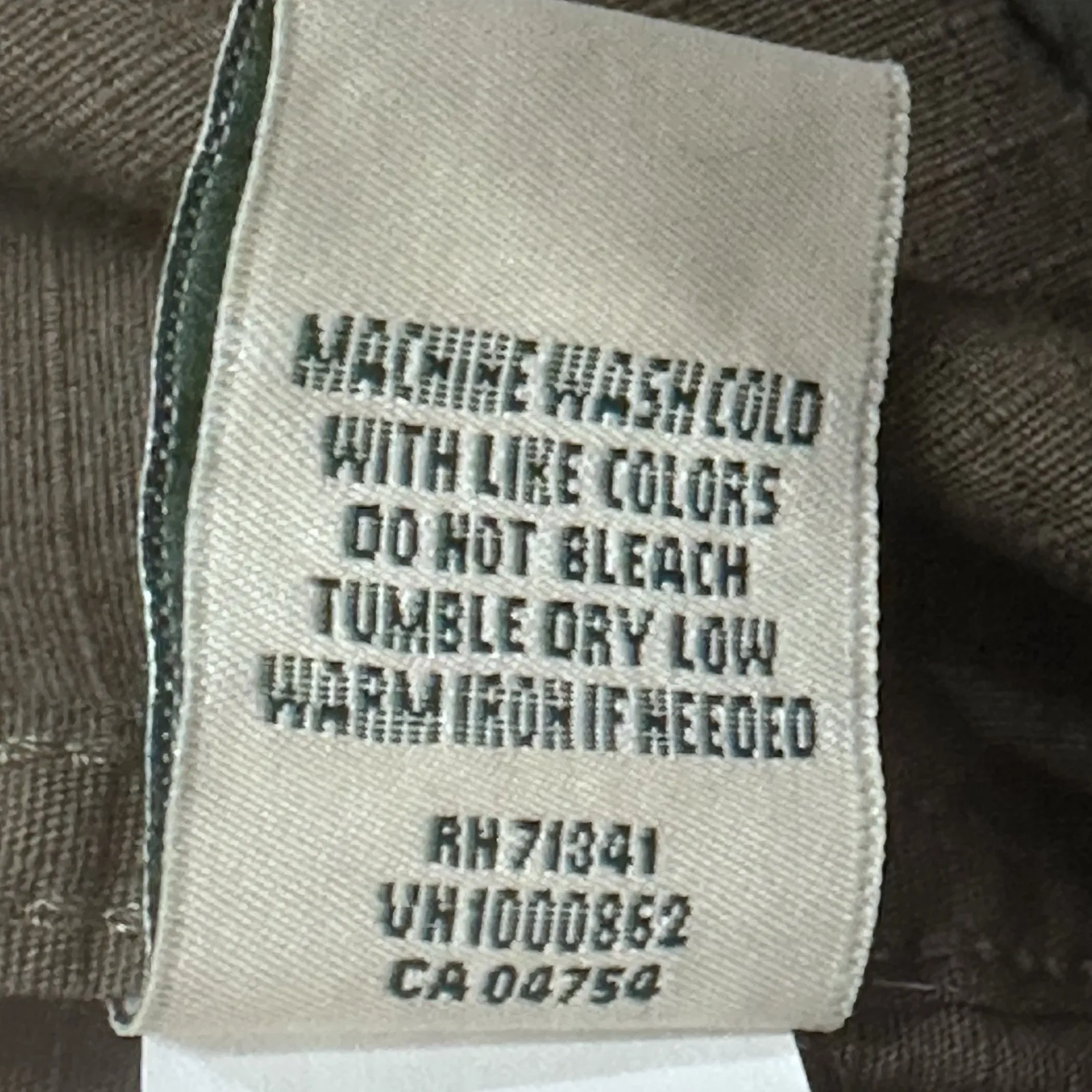 LL Bean Womens Sz L Camouflage Hooded Hiking Jacket Rip Stop Button Up Military Size L - Image 9