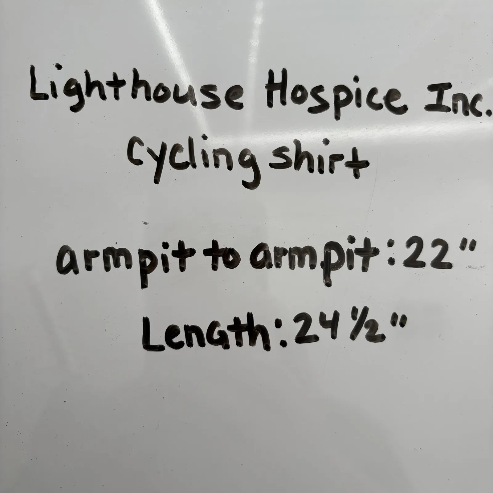 Lighthouse Hospice Jersey Adult L White Red‎ Half Zip Polyester Back Pockets Size L - Image 9