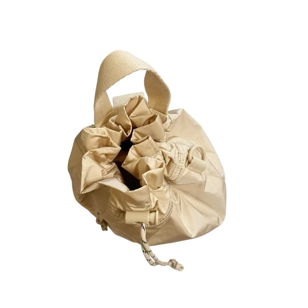 NWT Aerie Offline Mini Drawstring Back Pack One Size Cream Polyester - Image 5