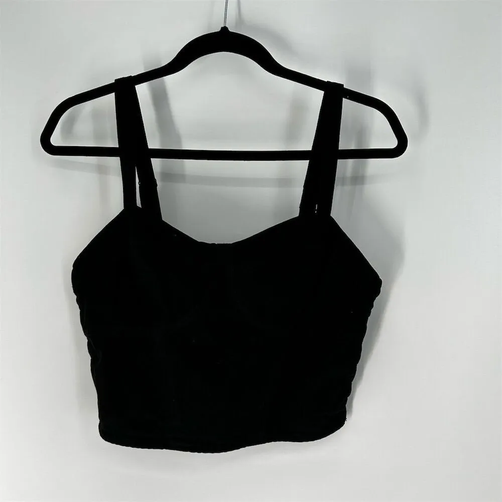 YFB Black Bustier Tank Crop Top Size M - Image 5