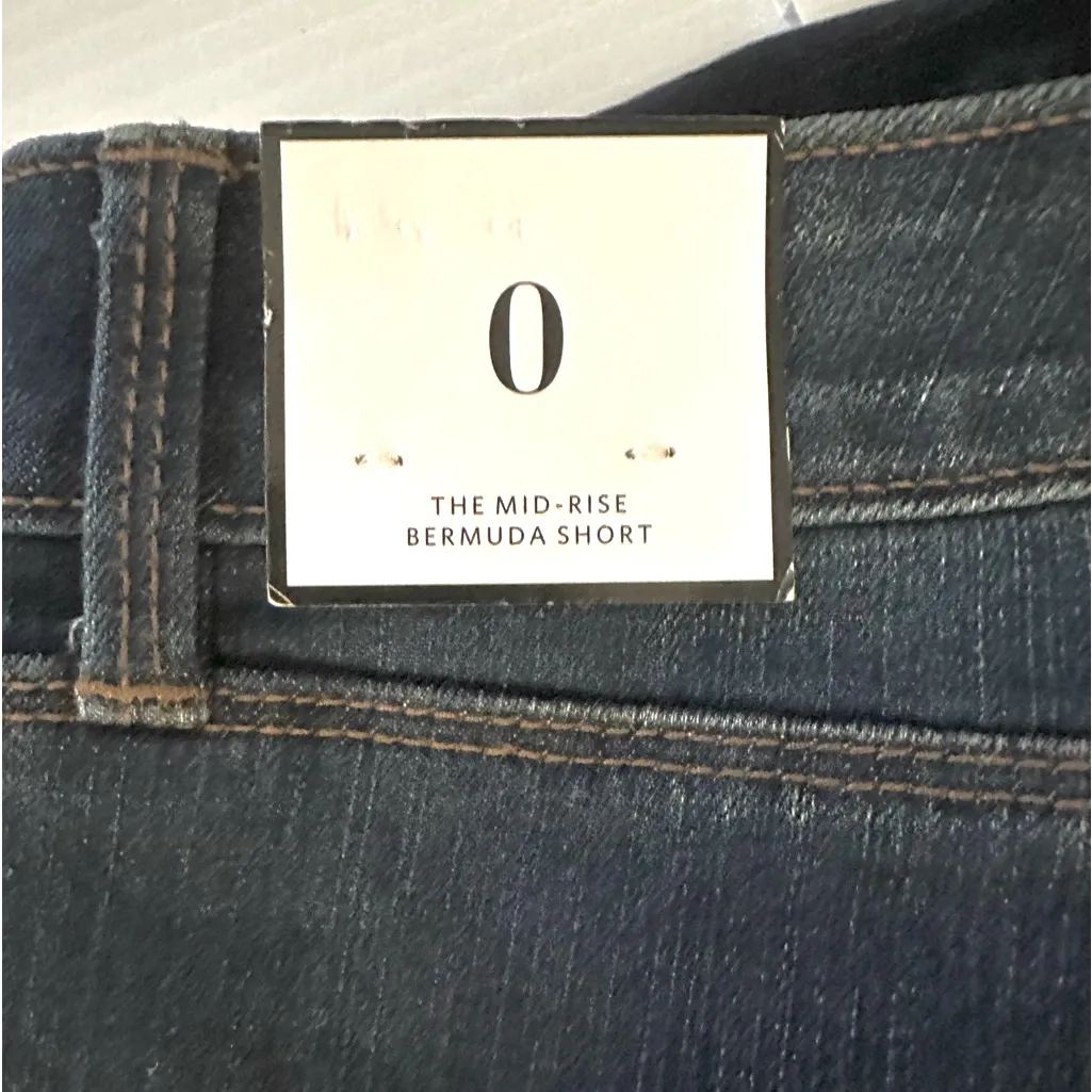 NWT White House Black Market Denim Medium Wash Bermuda Shorts - Image 3