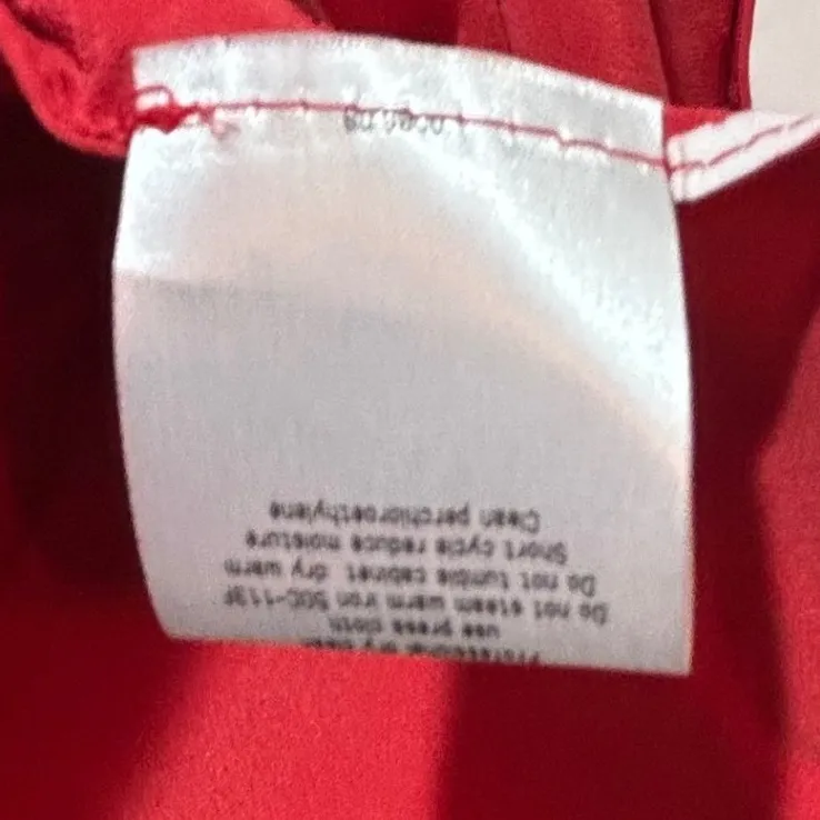 Giorgio Armani 100% Silk Red Blazer Made In Italy Women Size 44 Luxury Tailored - Image 6