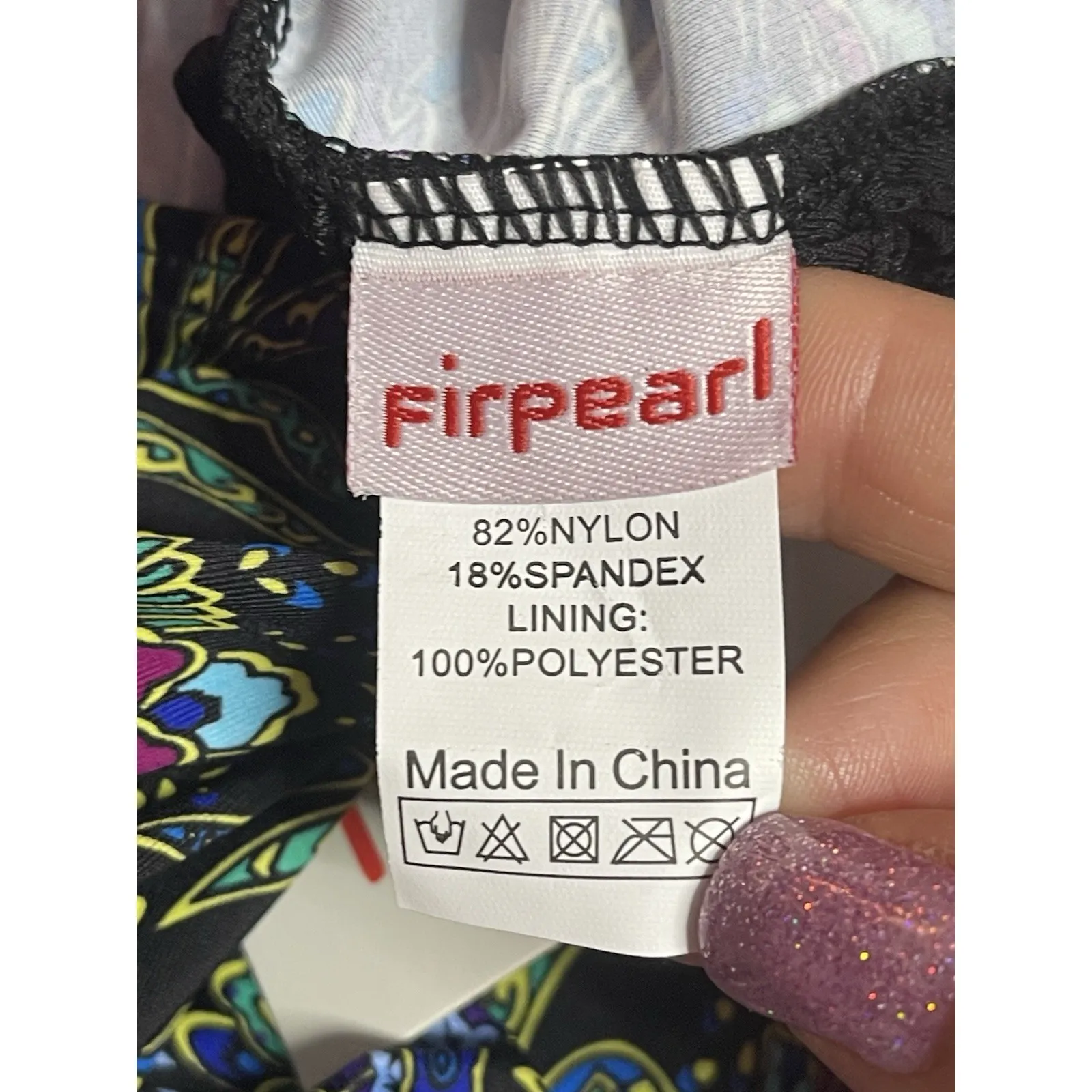 Firpearl Underwire Tankini Swimsuit for Women V Neck Tankini Size 14 Bin11 - Image 3