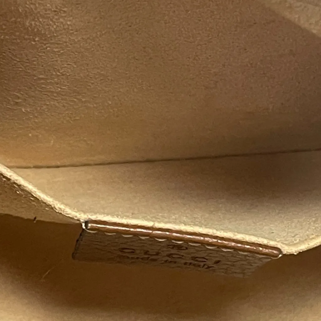 Gucci Ophidia Denim GG Monogram w/ Calfskin Leather Shoulder Bag - Preowned - Image 12