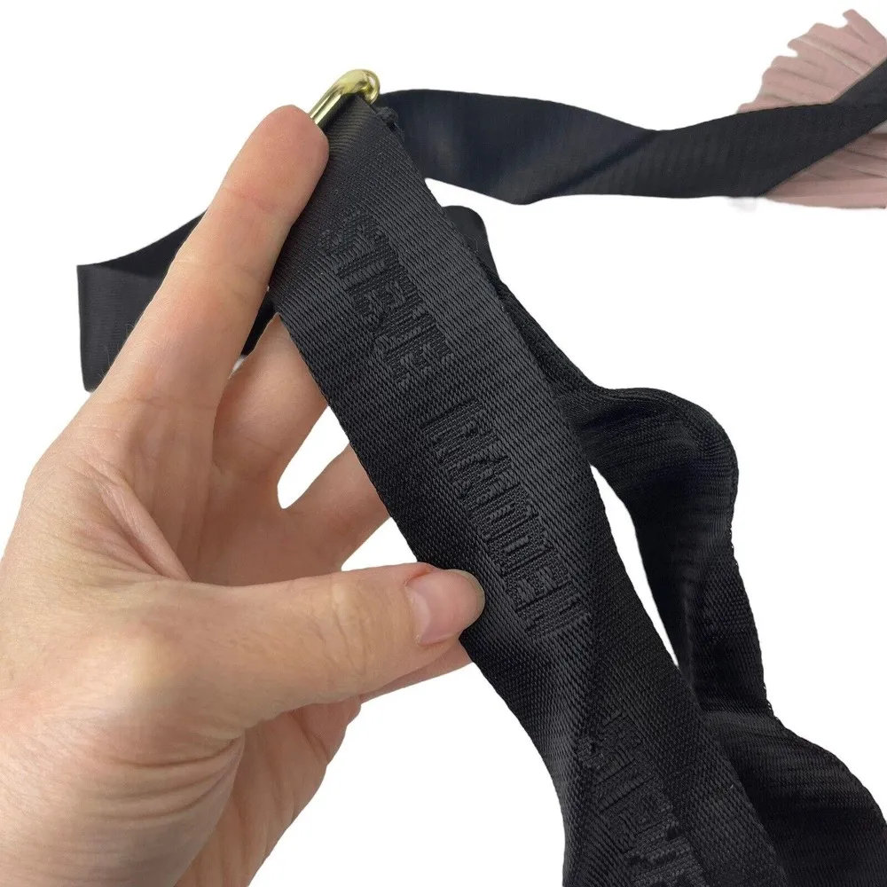 Steve Madden Bglamm Logo Embossed Blush Pink Crossbody Shoulder Bag tassel - Image 8