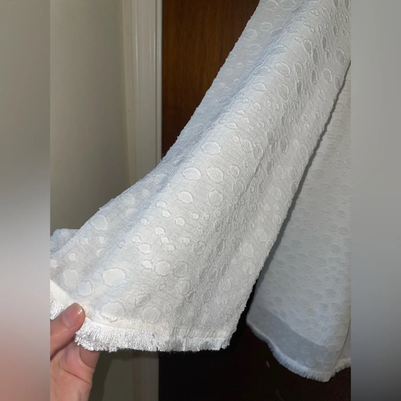 C/Meo Collective white Static Space Long Sleeve Mini Dress - Image 6