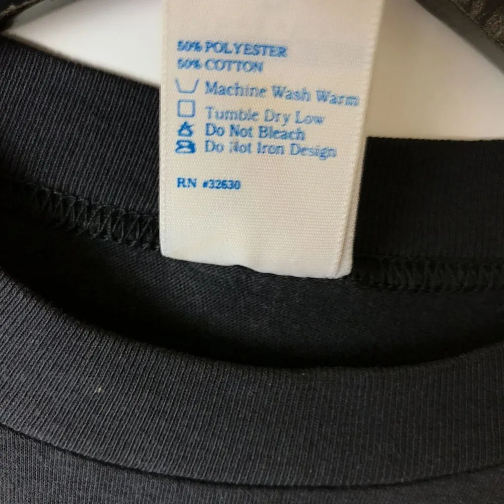 Vintage 90s A Tour of Germany Europe T Shirt Black Large L USA Graphic Tee Solid - Image 5