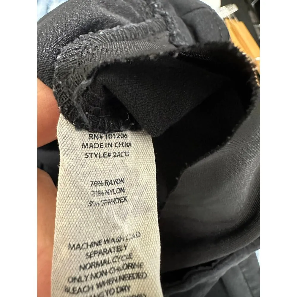 Soft Surroundings Black Rayon Blend Stretch Pull On Pants Women's Size X-Large - Image 6