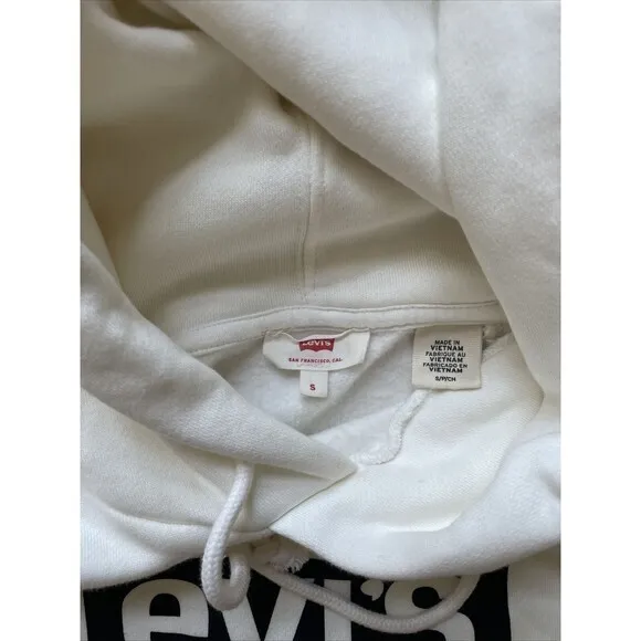 Levi's White Hoodie‎ size S - Image 4