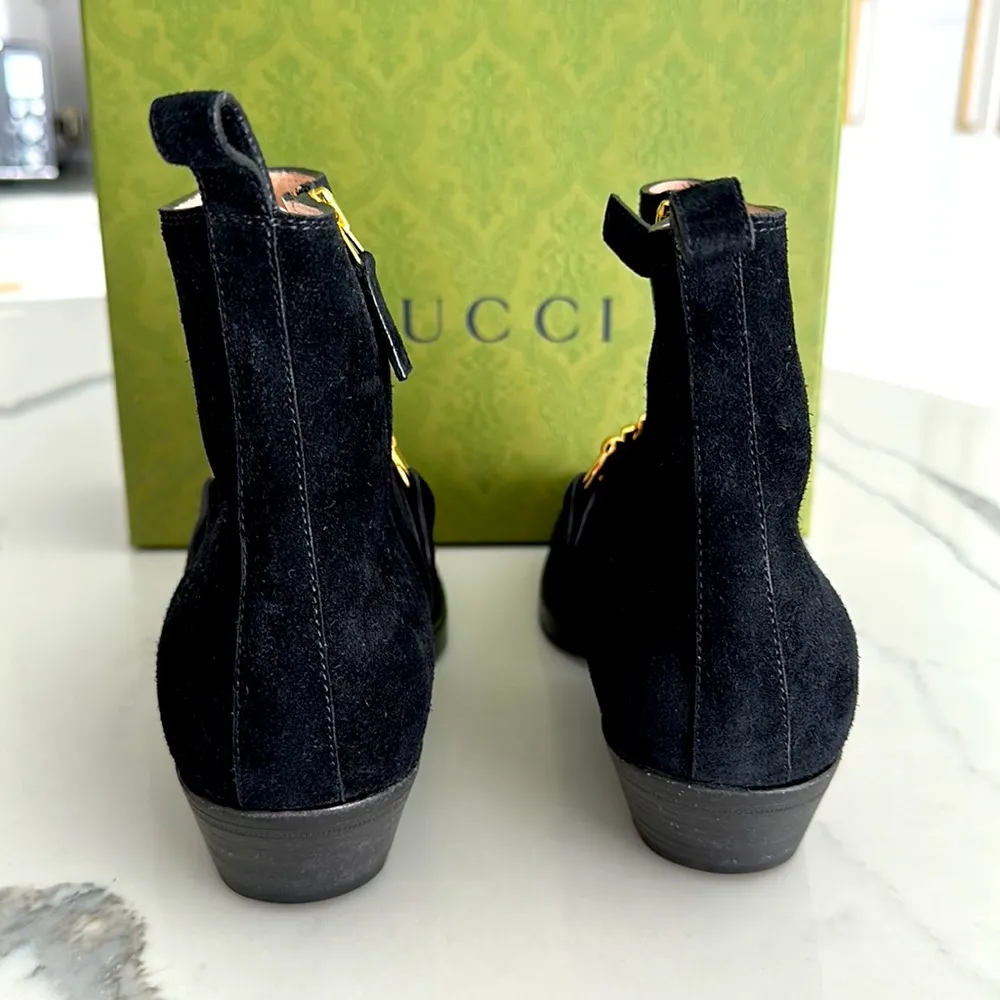 Gucci Suede Boots - Image 4