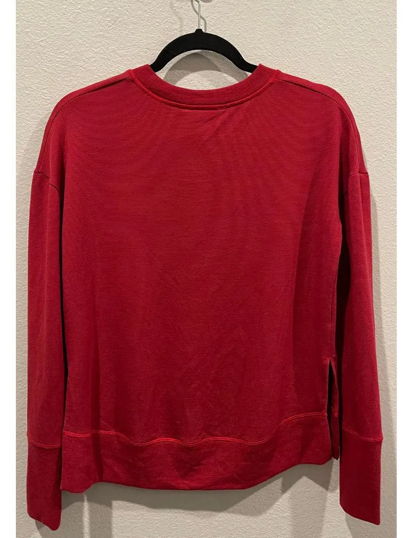 ATHLETA Coaster Luxe Stripe Red Sweatshirt - Image 10
