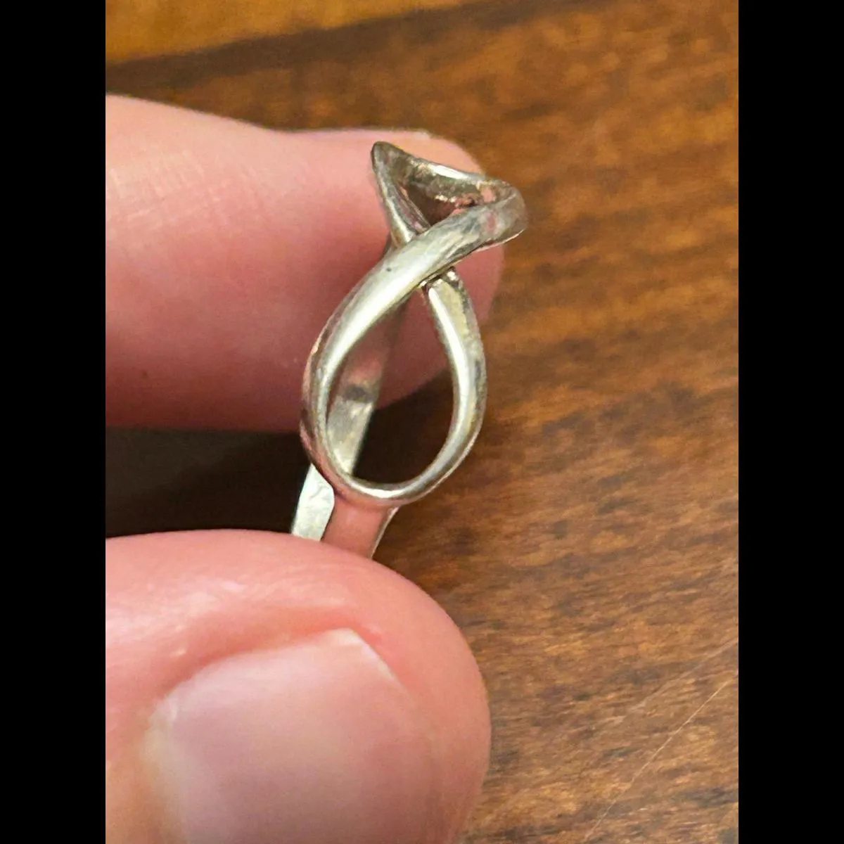 Ring band infinity size 9 0.98g m34 925 sterling silver - Image 3