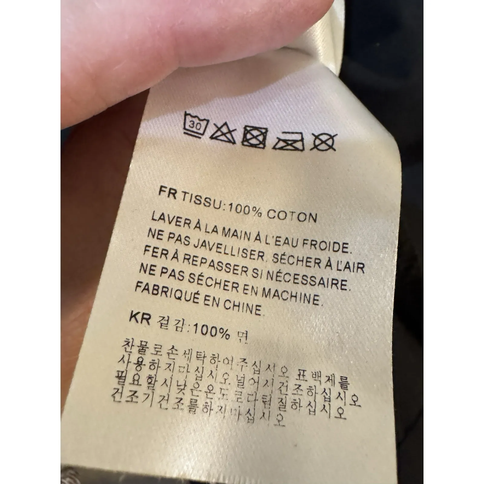 Savannah Taylor Cotton Poplin Babydoll Puff Sleeve Mini Dress Kimono Closer Black - Image 9