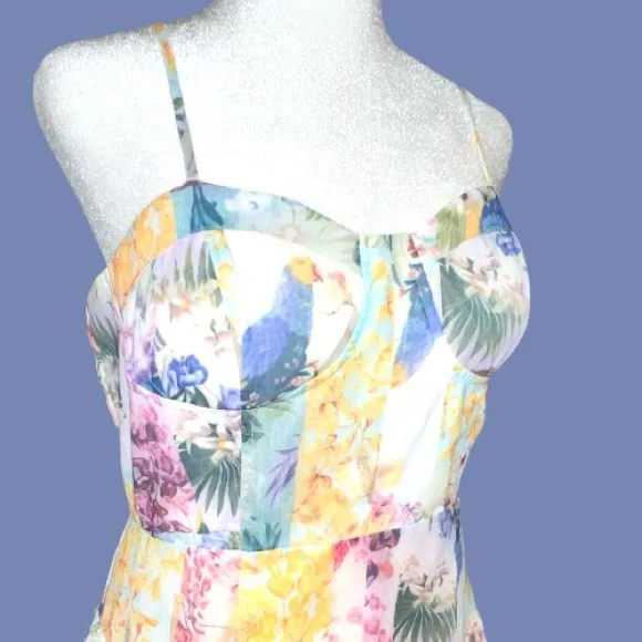 Cider Multicolor Floral Mini Dress - Image 3