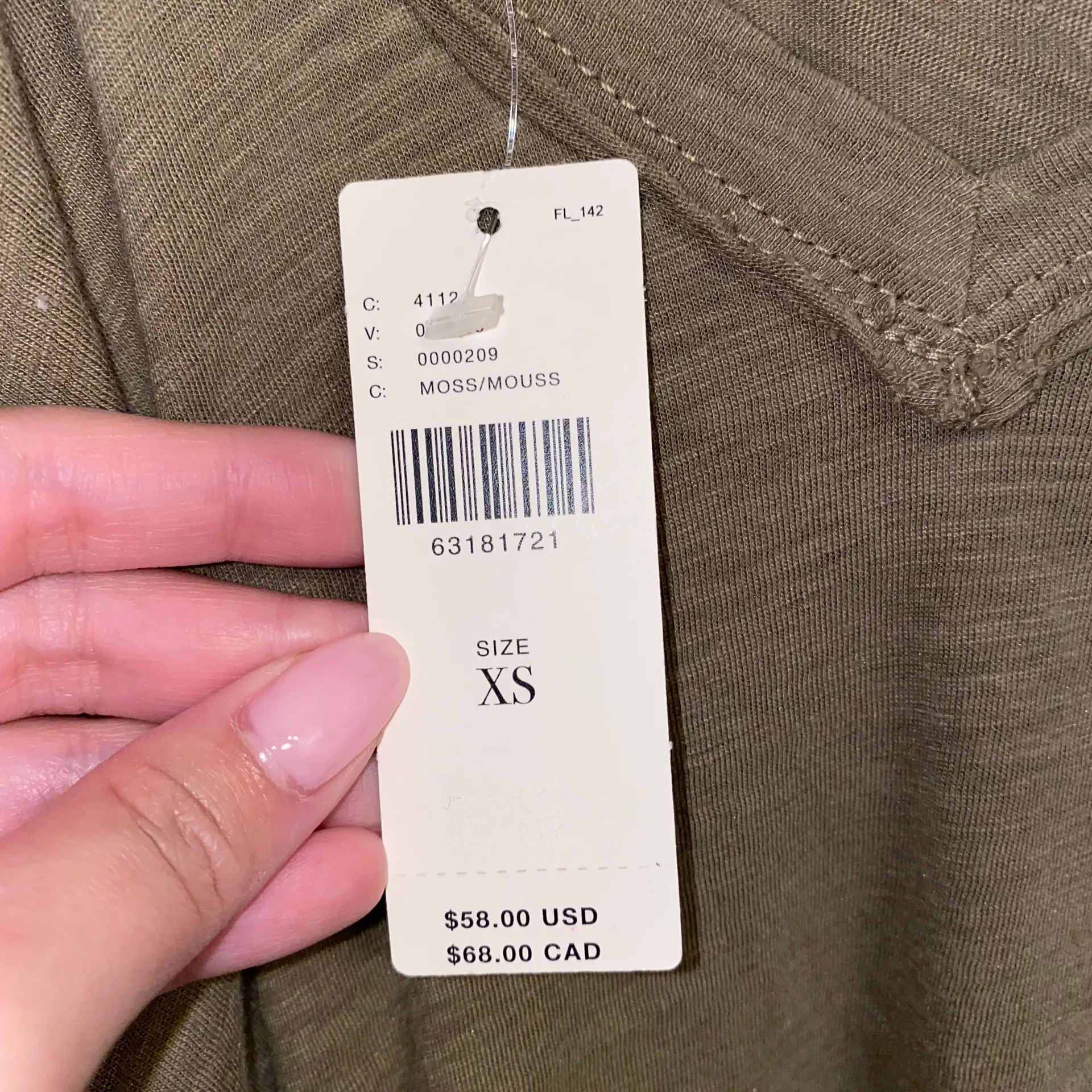 Anthropologie NWT $58  T.La Moss Classic V-Back Pullover Cut-Out Tee XS - Image 12