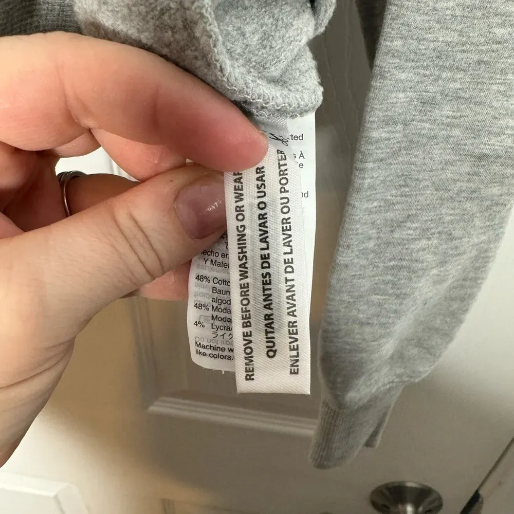 Madewell X‎ Outdoor Voices Crop Sweatshirt Gray Size XS - Image 6