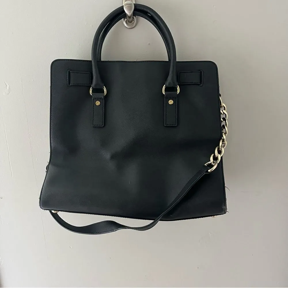 Michael Kors Large Hamilton Bag Black - Image 4