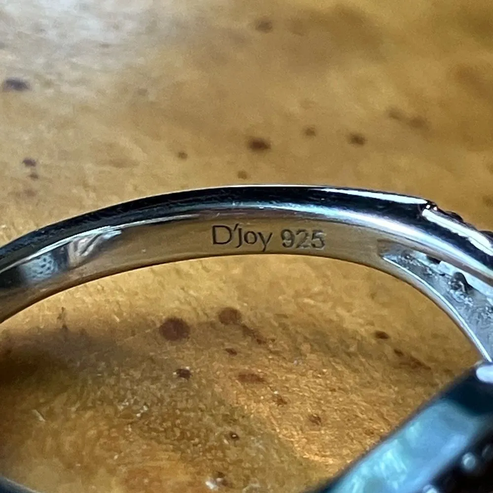 Natural Moroccan Amethyst Red Garnet Sterling Silver Ring Size 7 - Image 6