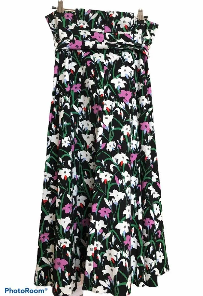 VERONICA BEARD Avi pleated floral-print cotton-blend poplin midi skirt - Image 6