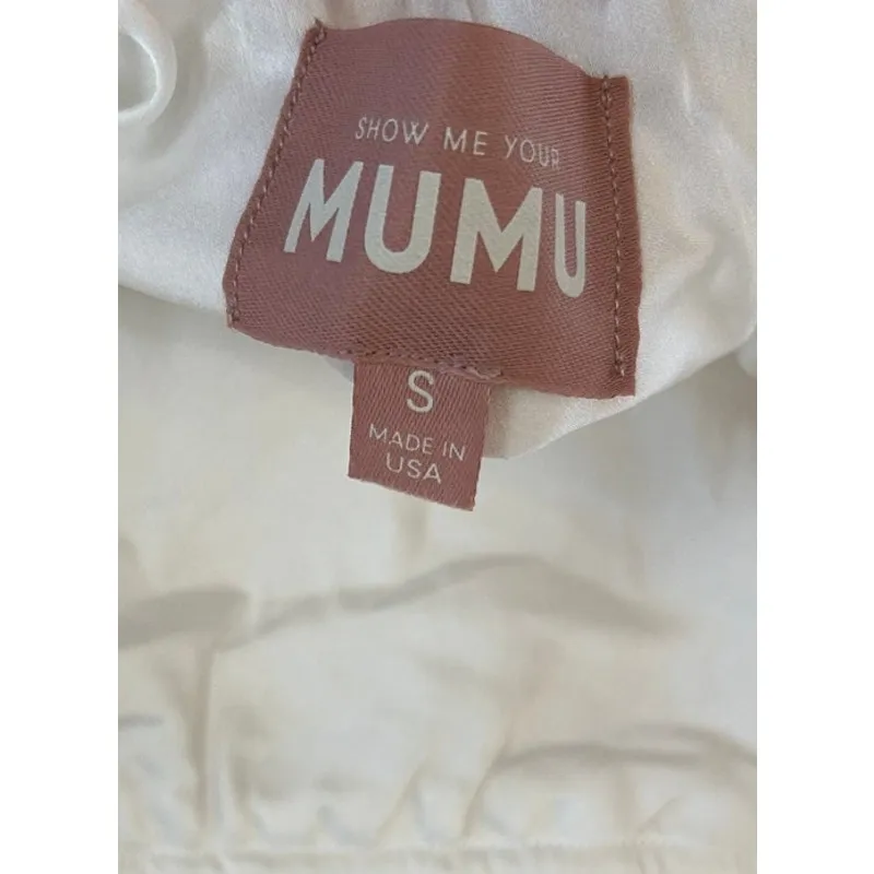 Show Me Your Mumu Taylor Tube Maxi Dress in Ivory Luxe Satin S - Image 5