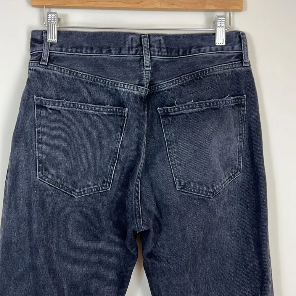 AGOLDE Women’s Black LANA ‘90s High Waist Straight Leg Jeans‎ Size 26 - Image 3