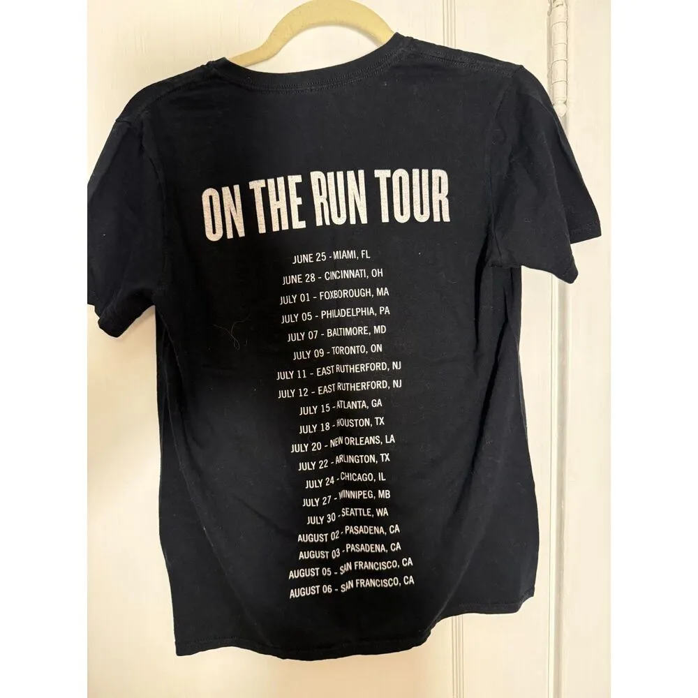 Beyonce On The Run Tour 2014 Band Black Graphic Tee - Image 3