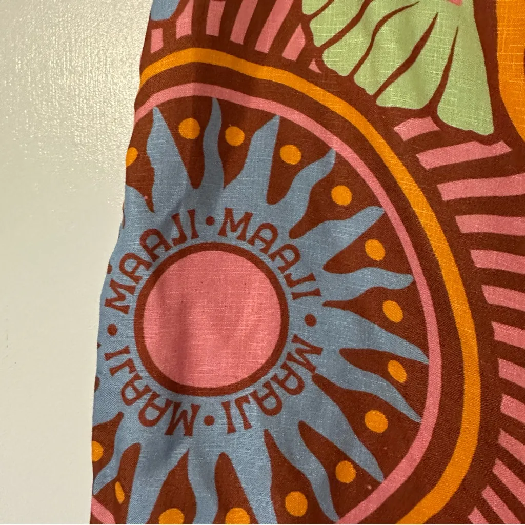 Maaji Zaria Print Faux Wrap Cover Up Skirt Womens Small - Image 6