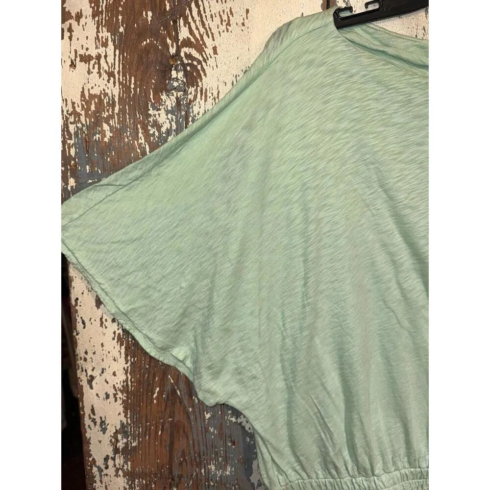 NWT Women's Stateside Crop Batwing mint green Top, size Large - Image 4