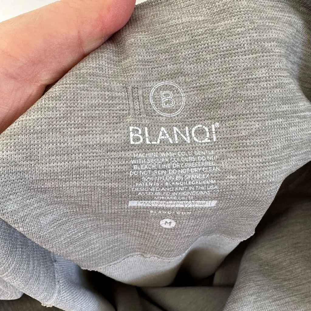 Blanqi Women’s Medium Grey White Maternity Seamless Leggings - Image 6