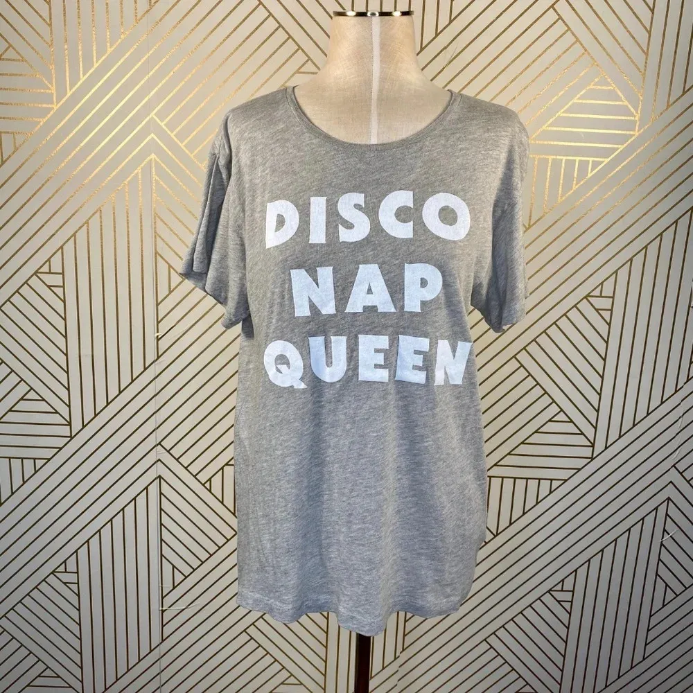 Wildfox Disco Nap Queen Tee‎ Shirt in Gray - Image 3