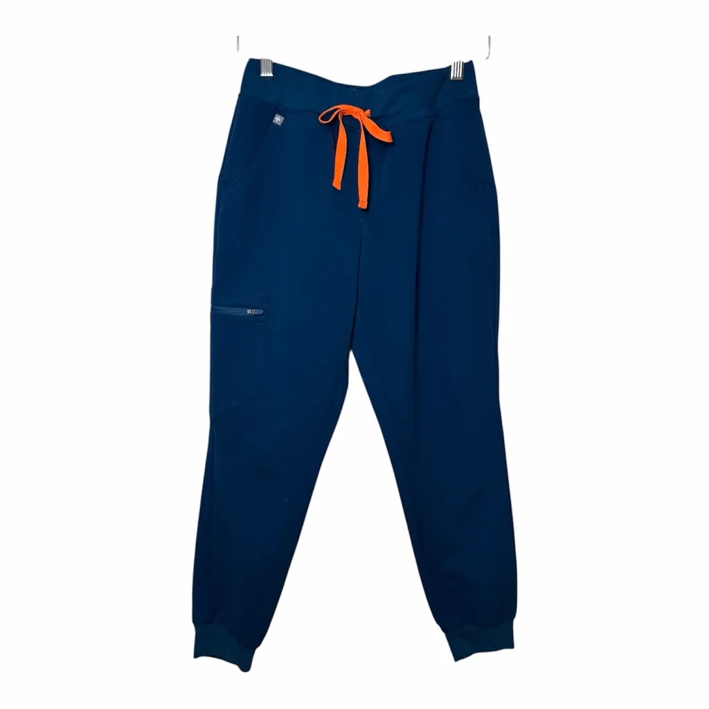 FIGS Zamora Jogger Scrub Pants Deep Reef High Waisted XS/P Medical Nurse Uniform - Image 7