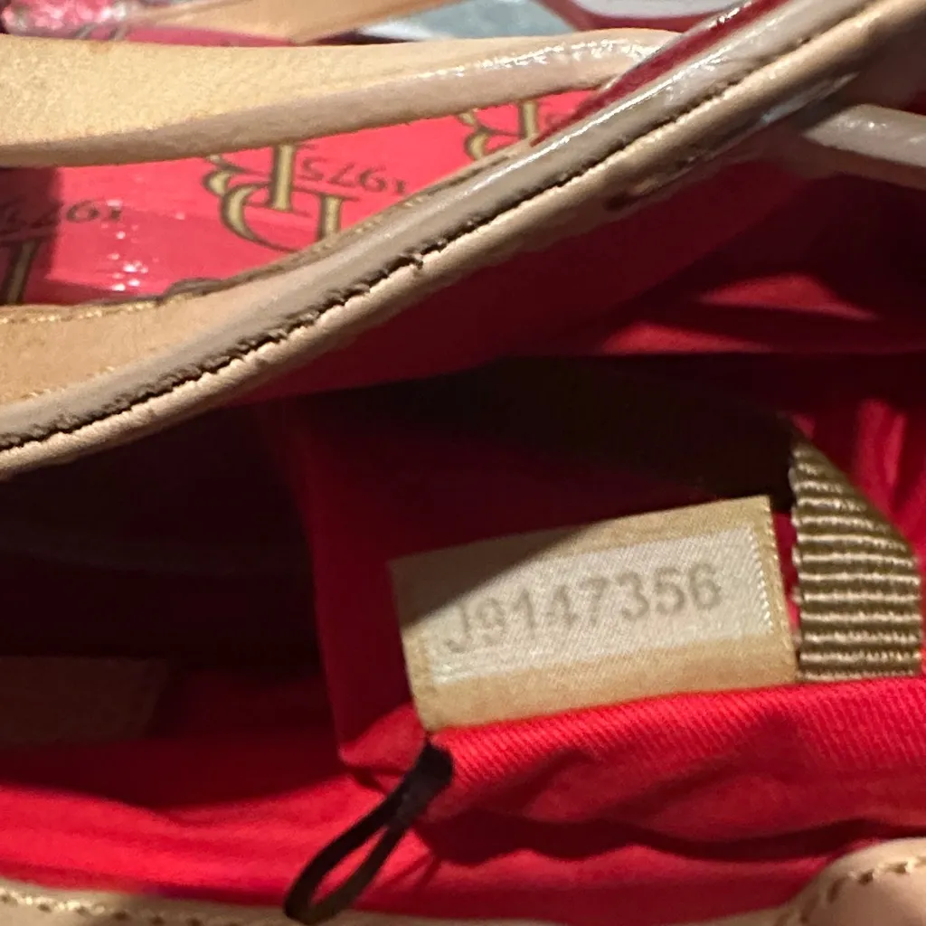 Dooney & Bourke Red and Brown Tote Bag - Image 9