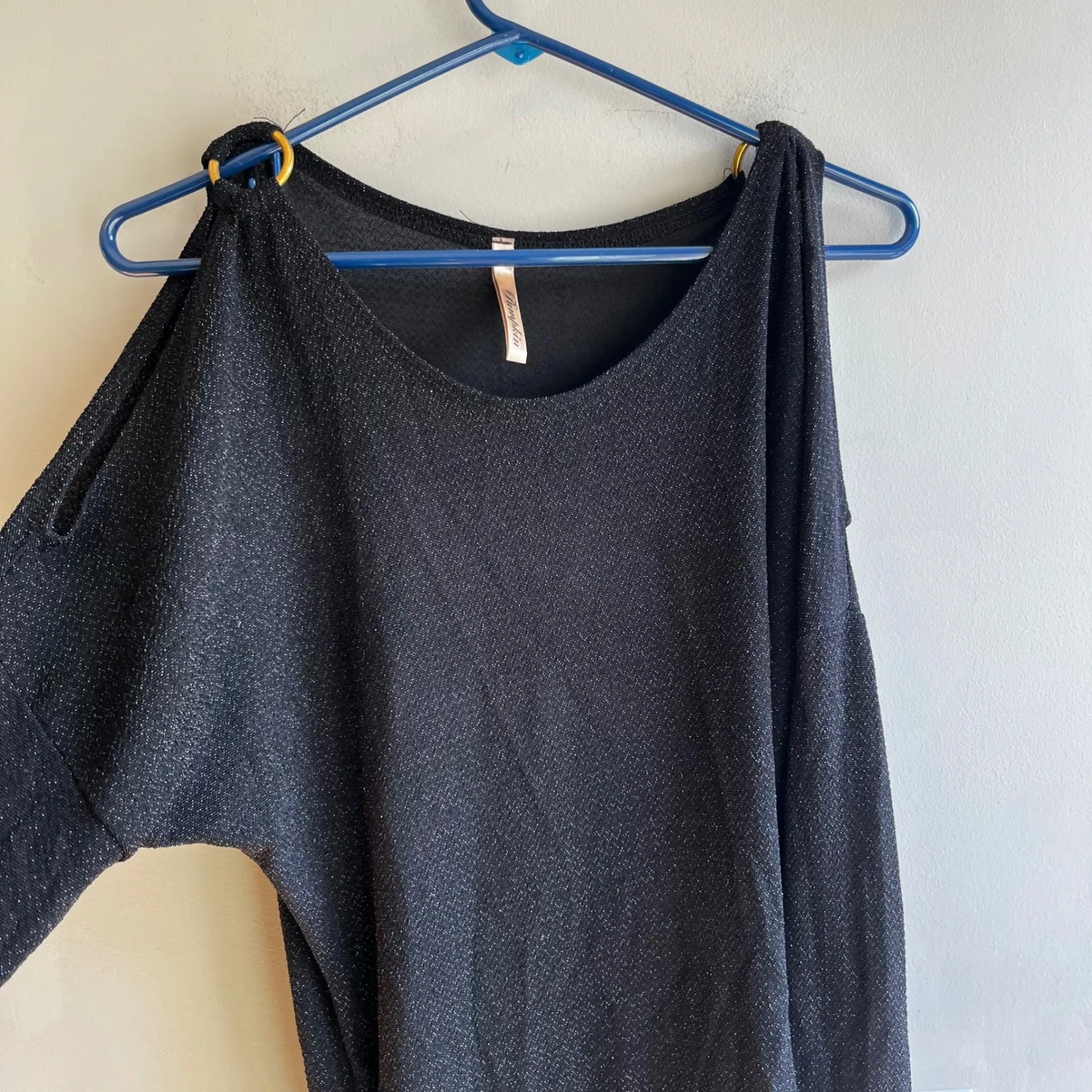 Women's Sparkly Cocktail Dress, Elegant Party Evening Dress, Ruched Long‎ Sleeve Black Size 6 - Image 9