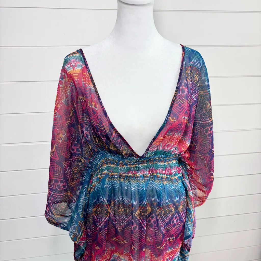 Jessica Simpson Multicolor Cutout Swimsuit Coverup Size M‎ - Image 7