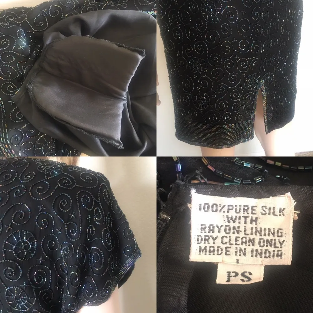 Vintage Beaded Formal Dress Size undefined - Image 8