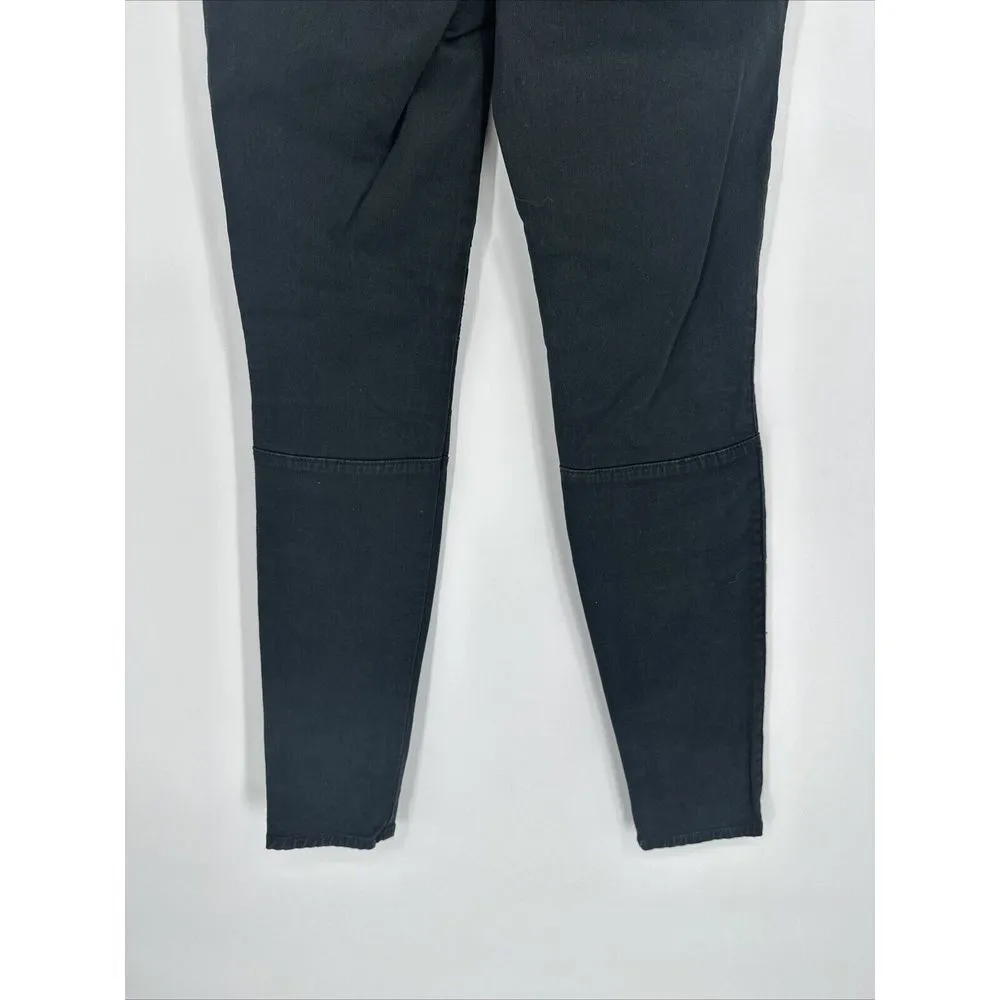 Express Jeans Size 0R Womens Black Legging Pants Stretch Mid Rise Zipped Pockets - Image 7