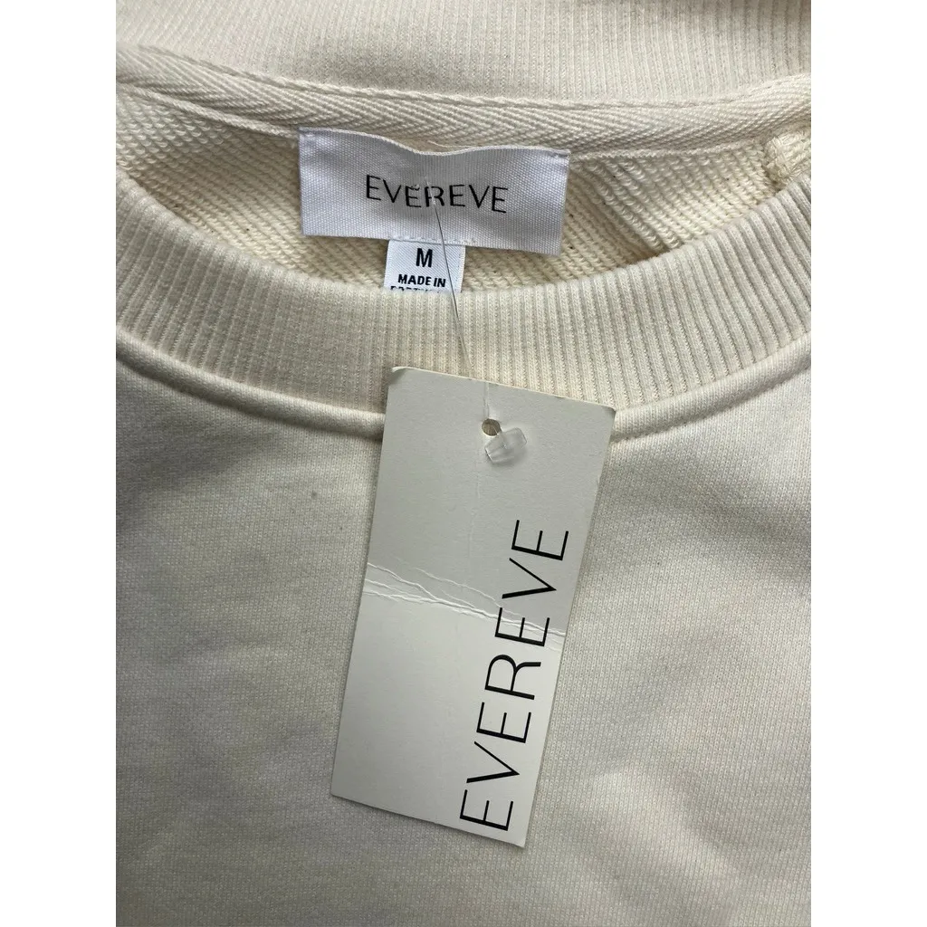 Evereve Ava Colorblock Pullover Sweatshirt Crew Neck Cotton Women's M New - Image 2