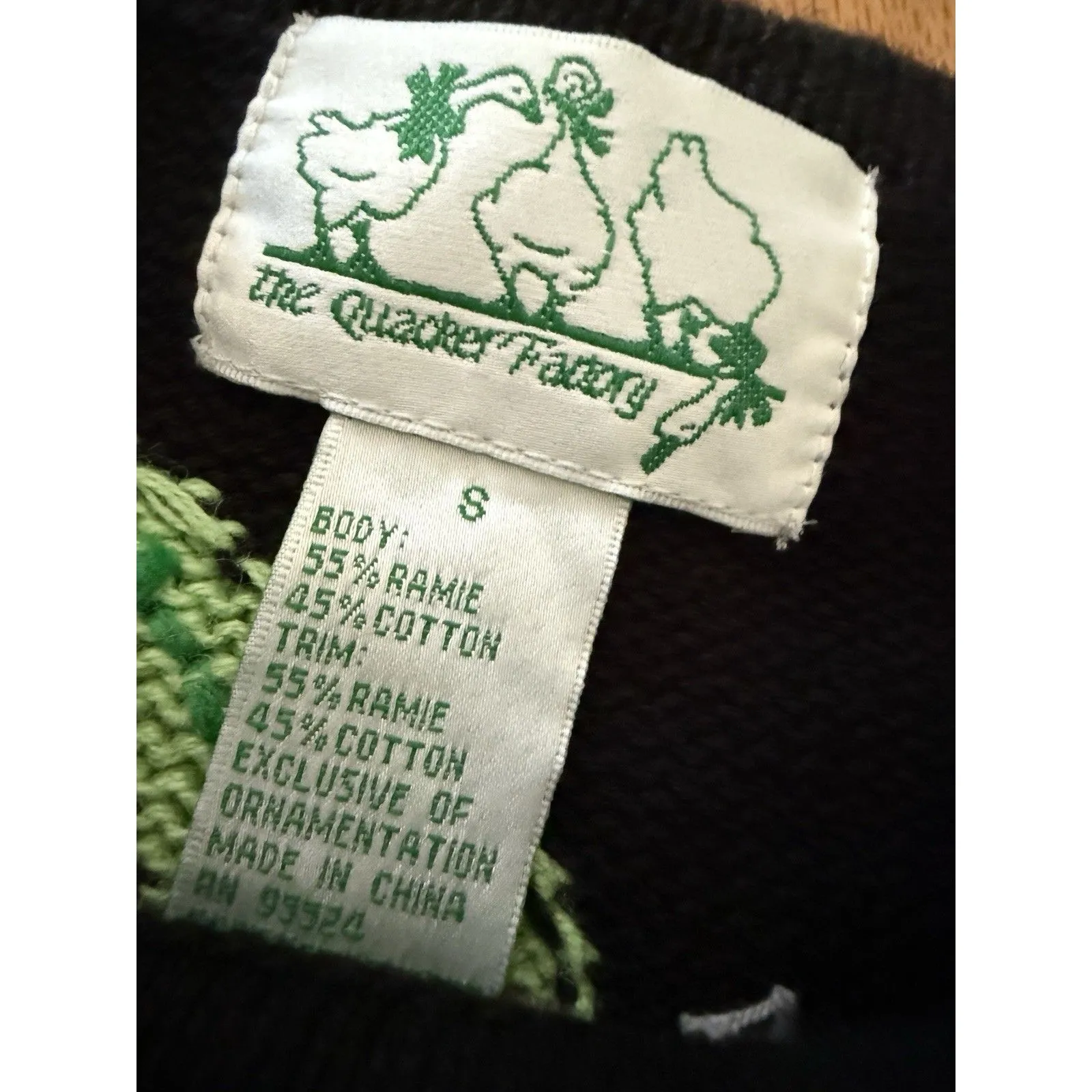 90s vintage Quacker Factory cute koala bear novelty sweater S teacher - Image 3