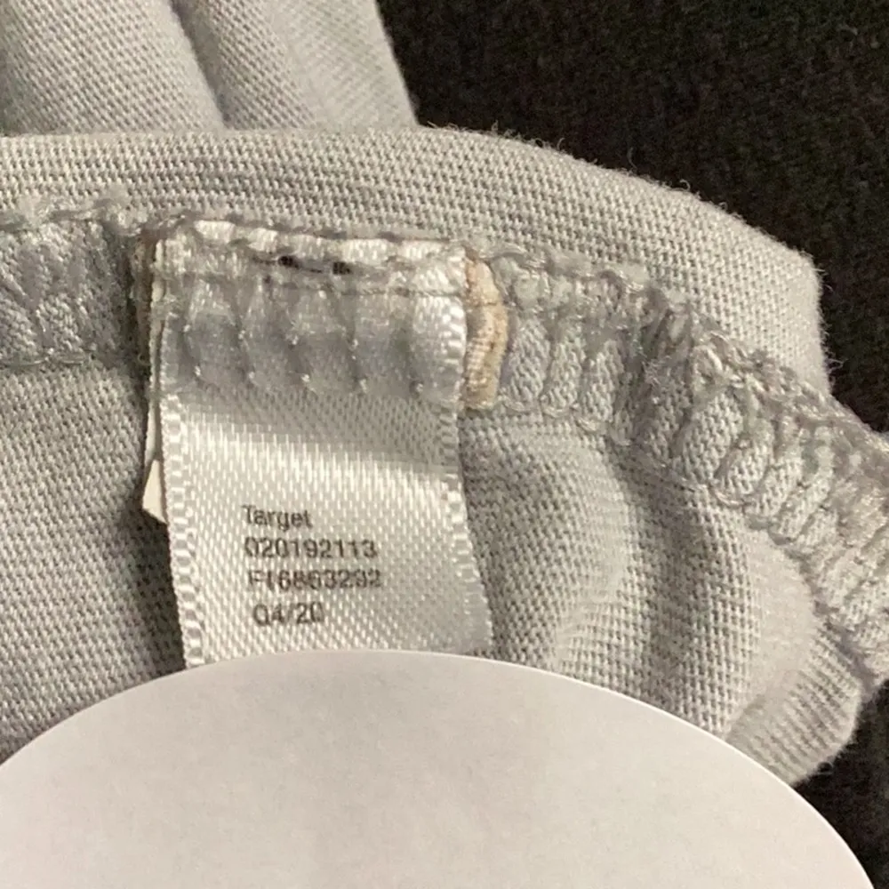 Target Gray Crew Neck Short Sleeve Crop T-Shirt - Image 2