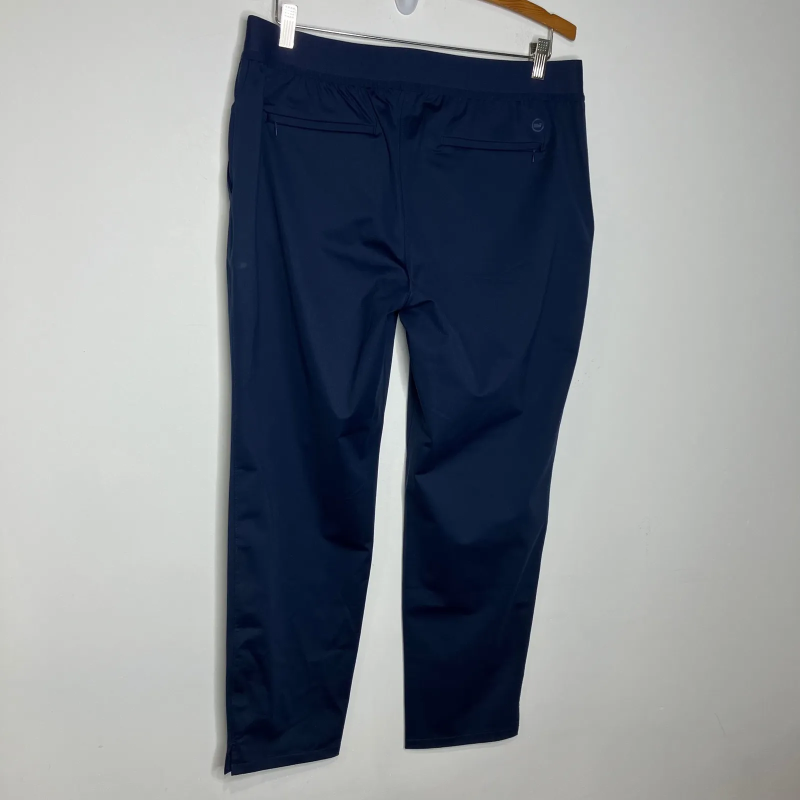 Vineyard vines slim leg 28" pull on golf pants navy blue women's size large - Image 7