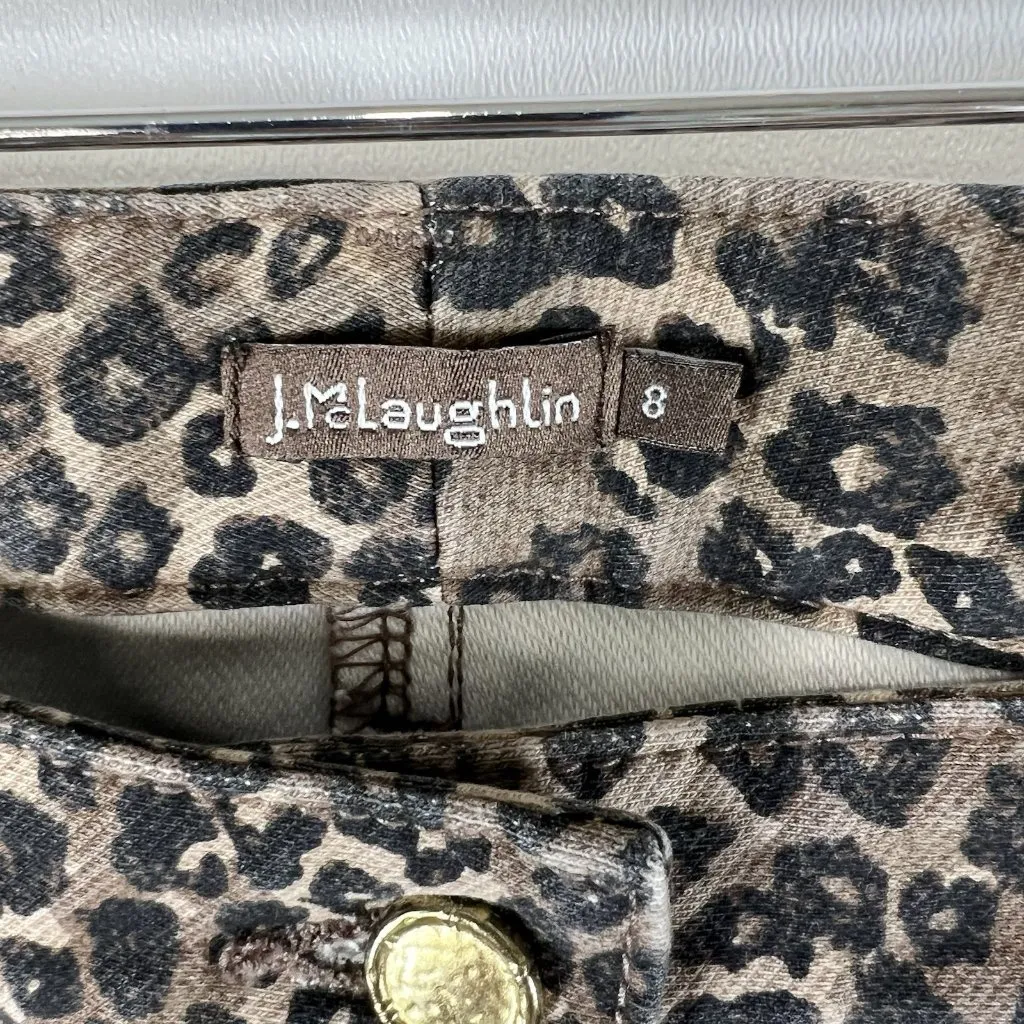 J. McLaughlin Women's Size 8‎ Skinny Cheetah Print Mid Rise Stretch Jeans - Image 5
