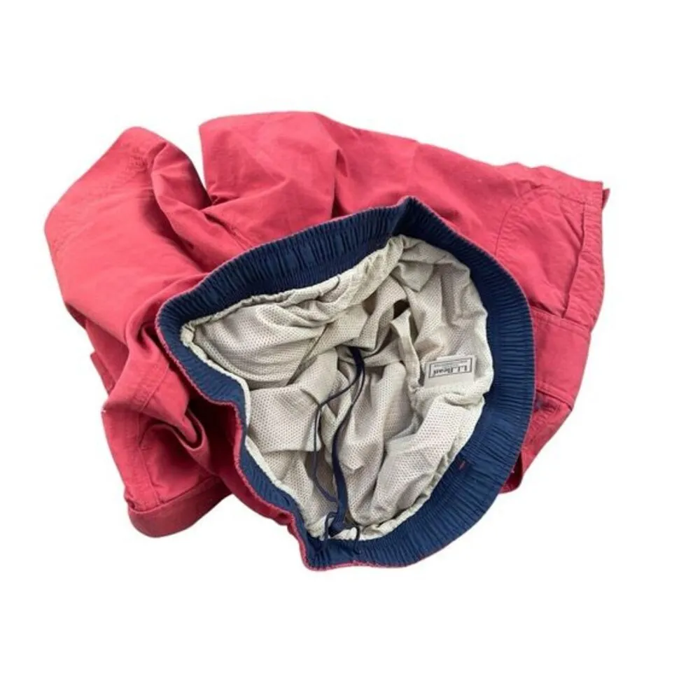 L.L. Bean Men's Supplex Nylon Cargo Swim Shorts Coral‎ Medium Pink - Image 2