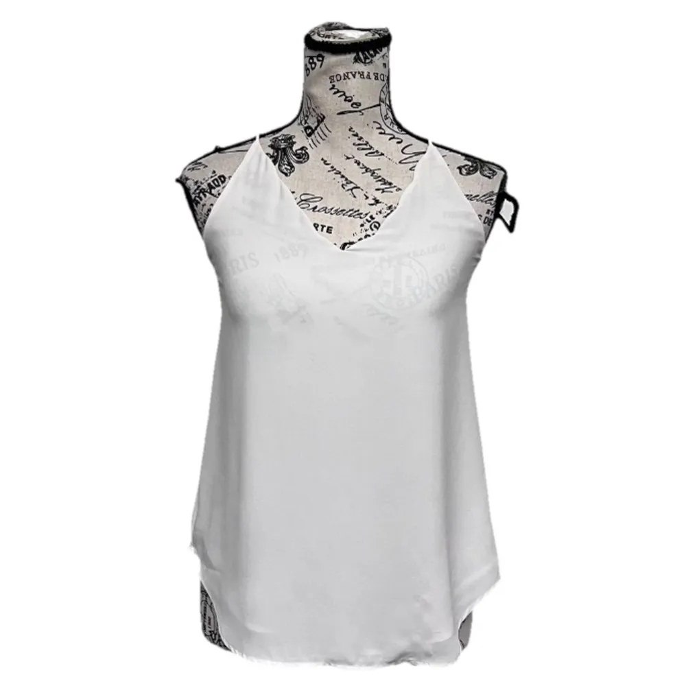 LOFT ivory Sheer Blouse Beach Coastal Preppy Cowgirl Rodeo XXSP Ethereal Angel - Image 2