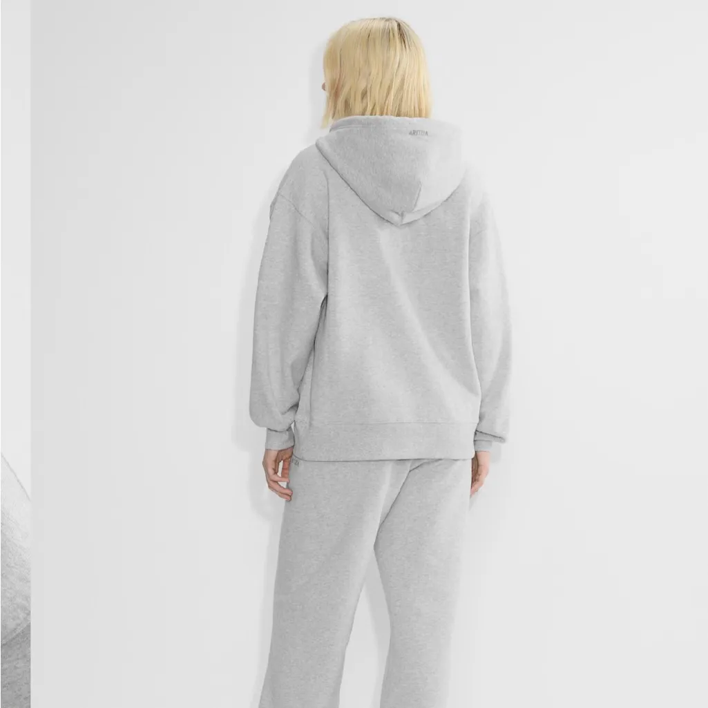 Aritzia TNA Sweatfleece Cozy Fleece Boyfriend Fit Top Zip Up Sweatshirt XXS - Image 5