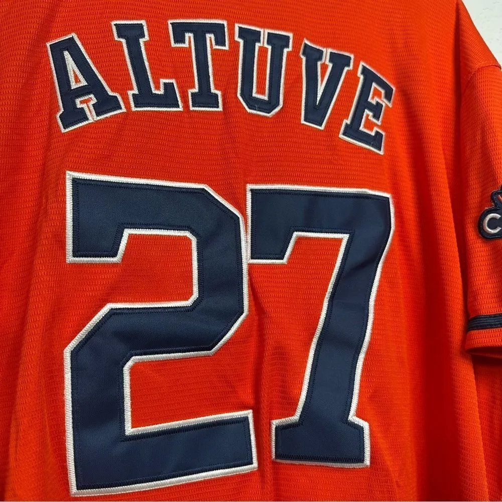 NWT! Jose Altuve Houston Astros 2017 World Series Jersey Majestic womens XL - Image 5
