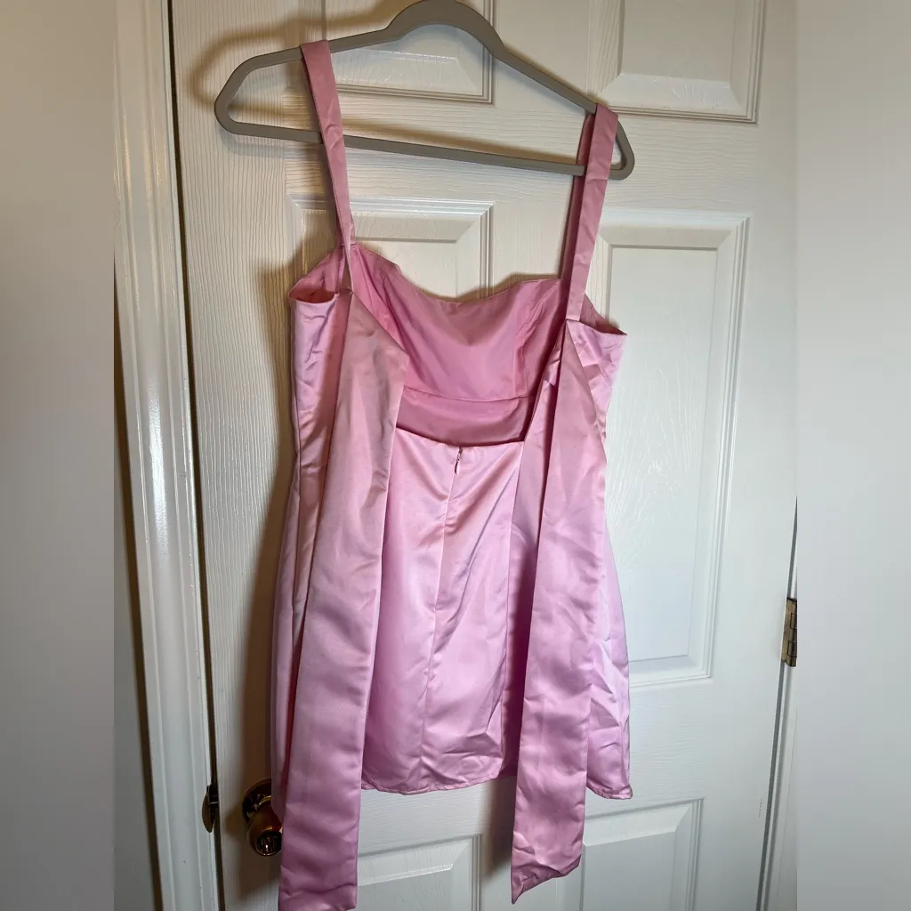 MORE TO COME Malia Mini Dress in Baby Pink - Image 6